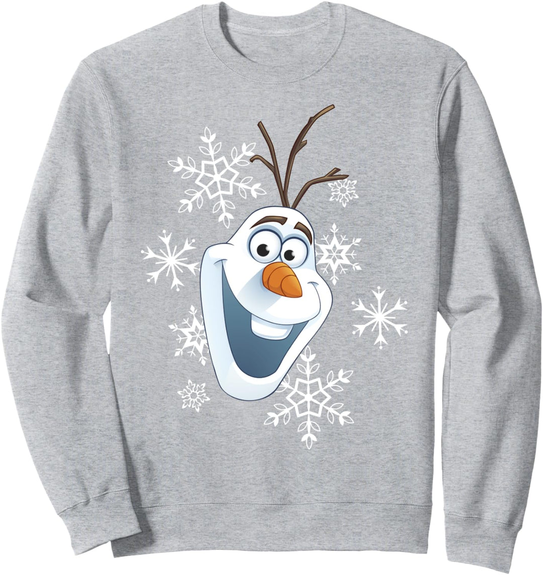 Disney Frozen Olaf Smile Snowflake Weihnachten Sweatshirt