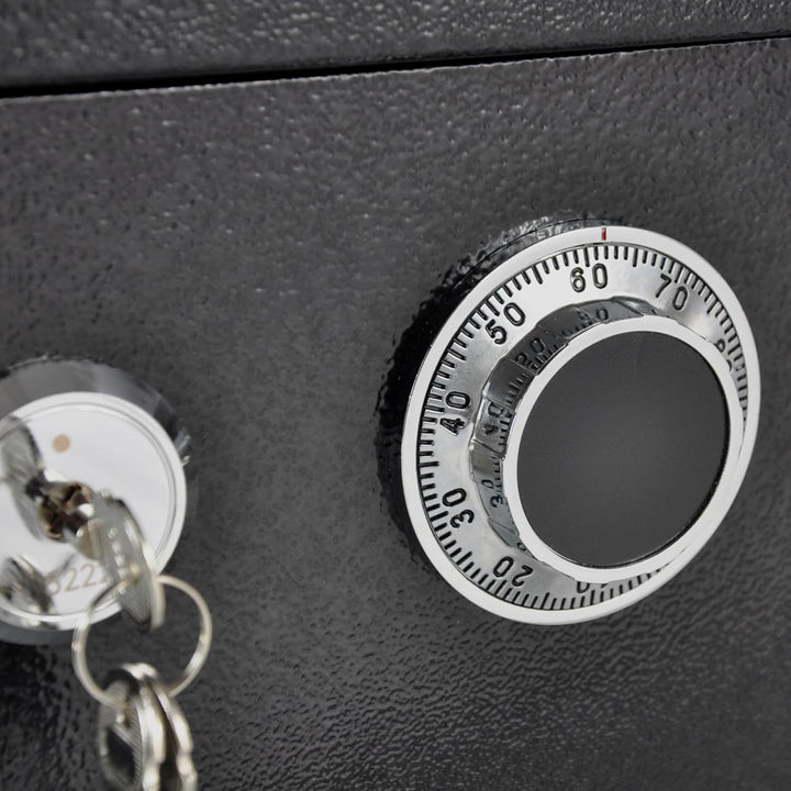 Tresor Möbeltresor Safe Mechanisches Kombinationsschloss + Doppelbartschloss Schranksafe Geldschrank