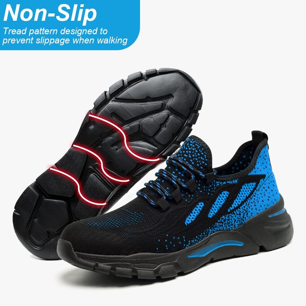 NuCamper Sicherheitsschuhe Arbeitsschuhe Herren Damen Stahlkappenschuhe Sneaker Leicht Atmungsaktive