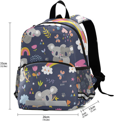 Mnsruu Niedlicher Koala-Wald Tier Kinder Rucksack Kindergarten Schultasche Kind Leichte Büchertasche