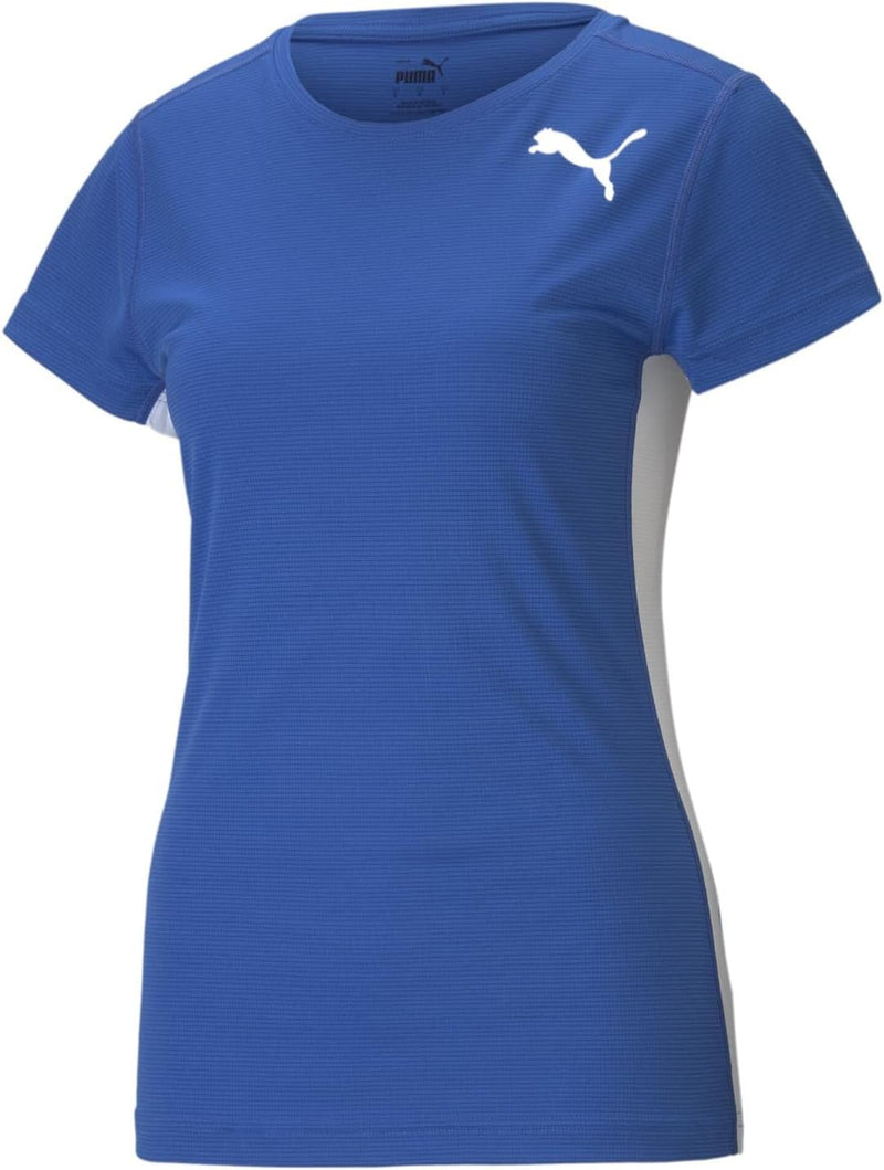 PUMA Running - Textil - T-Shirts Cross The Line 2.0 T-Shirt Training Damen M Blau, M Blau