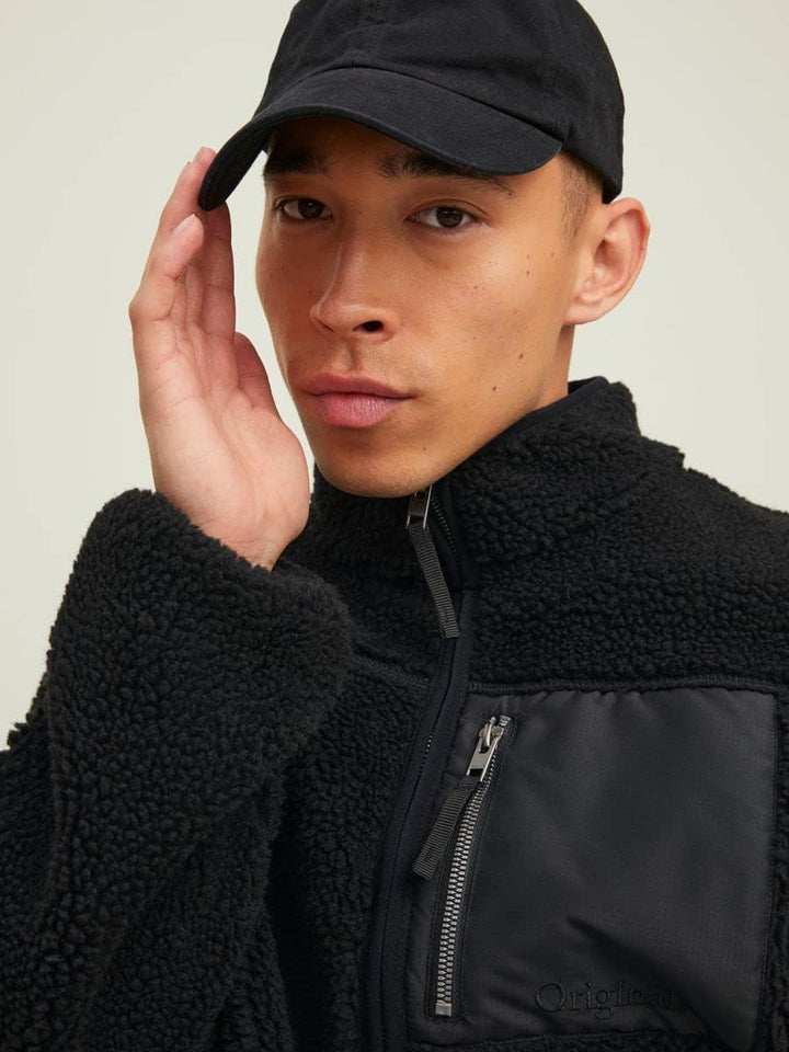 JACK & JONES Herren Jorpark Teddy Jacket Sn Jacke, M Schwarz