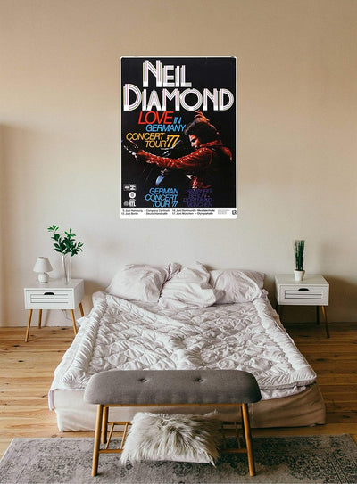 Neil Diamond - Beautiful Noise, Tour 1977 » Konzertplakat/Premium Poster | Live Konzert Veranstaltun