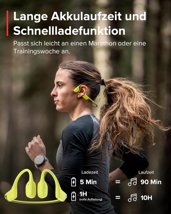 SUUNTO Sonic Knochenschall Kopfhörer, Open-Ear Bone Conduction Bluetooth Sport Kopfhörer, Verbessert
