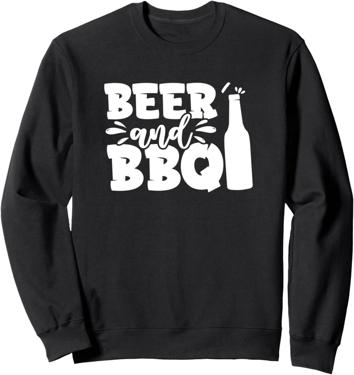 Bier und BBQ Best Time To Drink Bier Lustiges Bier Trinken Sweatshirt