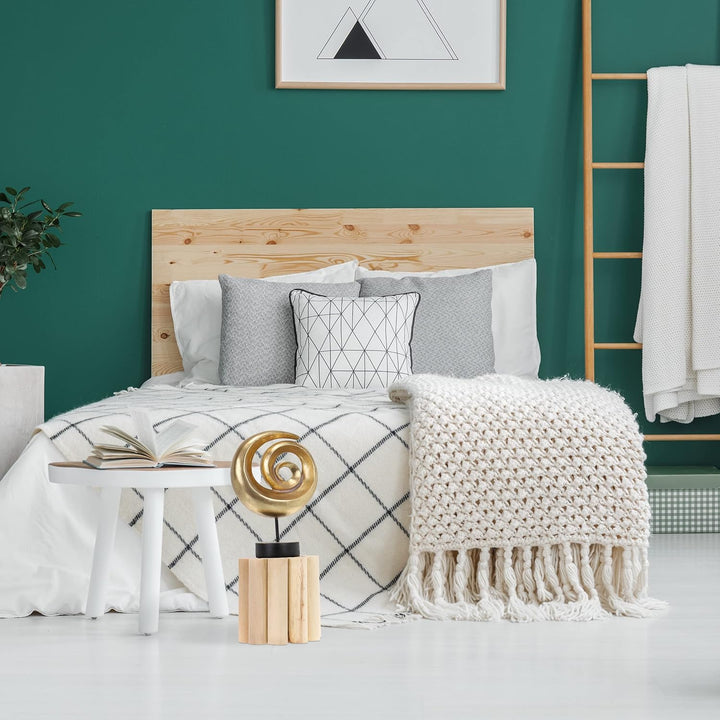 Relaxdays Blumenhocker, Holz, rund, gedrechselt, für Blumentöpfe & Pflanzkübel, Blumenständer HxD: 2