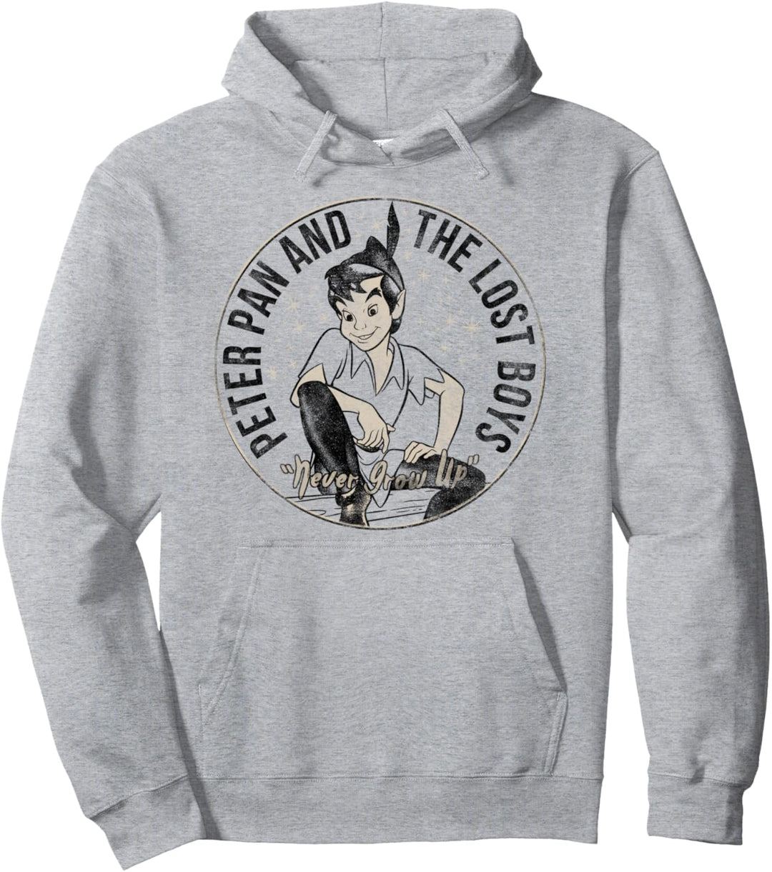Disney Peter Pan And The Lost Boys Tonal Portrait Pullover Hoodie