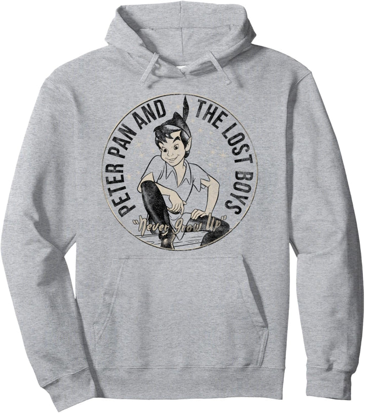 Disney Peter Pan And The Lost Boys Tonal Portrait Pullover Hoodie
