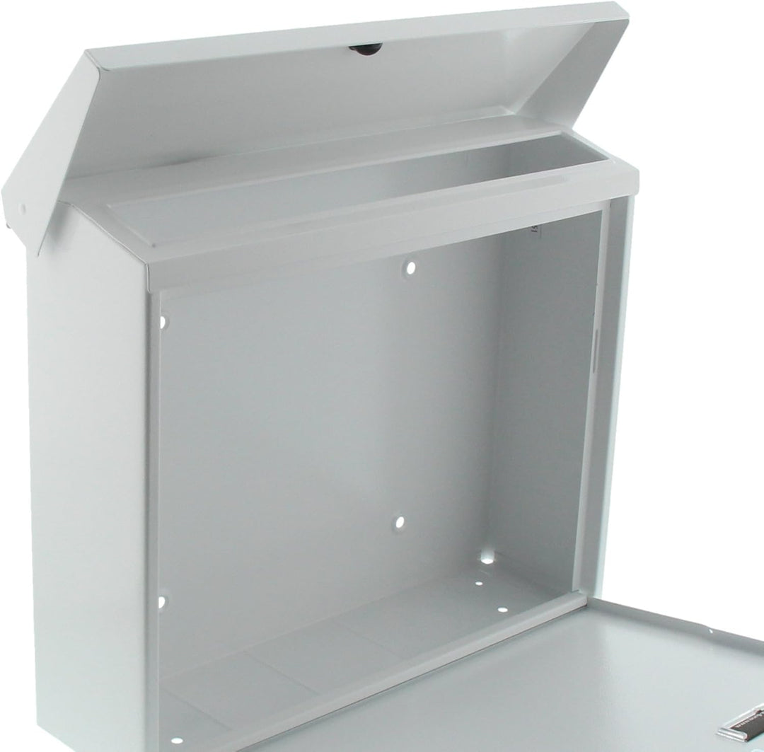 Burg Wächter Journal 5867 W, Weiss, 320 x 377 x 115 mm Weiss Briefkasten, Weiss Briefkasten