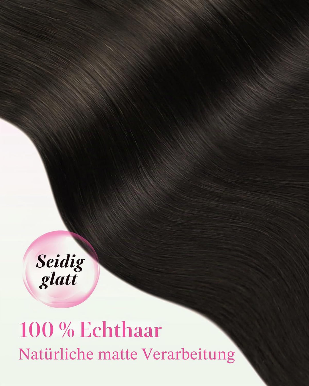 YoungSee Tape Extensions Echthaar Braun Echthaar Extensions Tape Kurz 30cm Tape in Extensions Echtha
