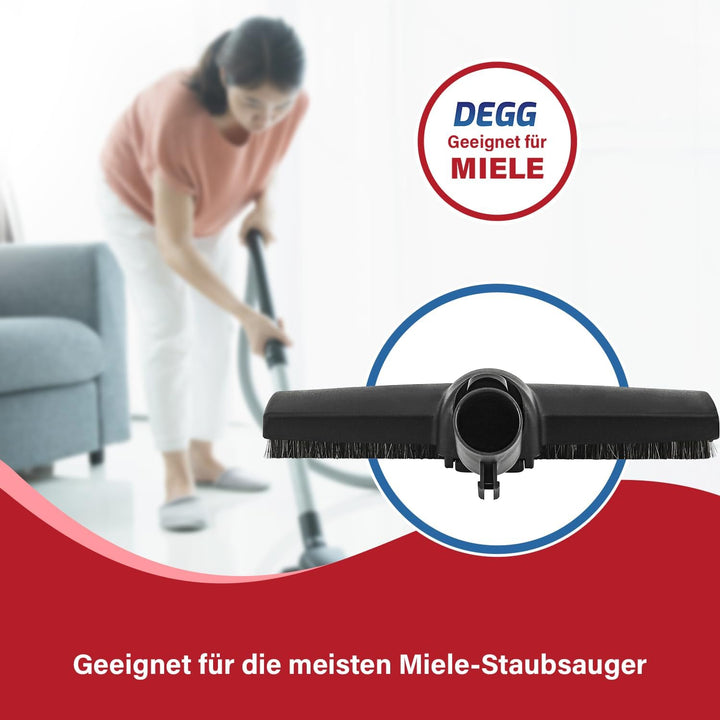 DEGG Parkettdüse - Kompatibel mit Miele Staubsauger - 35 mm - Parkettdüse, Bodendüse, Saugdüse für M