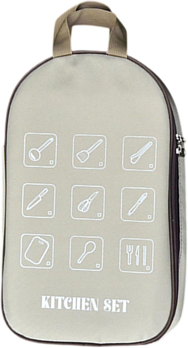 Camp Kitchen Organizer, Camping Accessory Organizer, 38x23x3cm High Capacity Camping Cooking Utensil