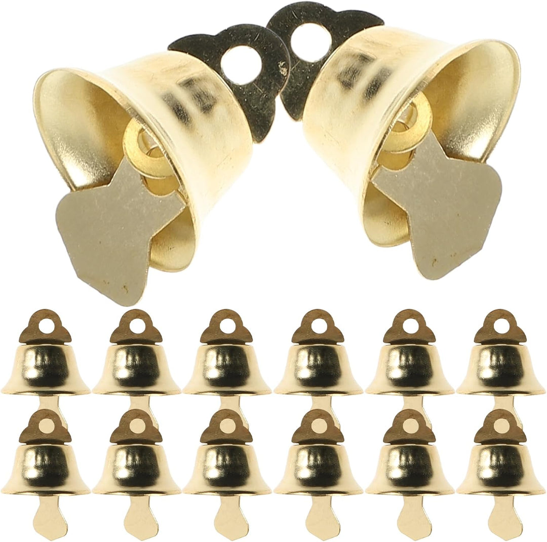 Operitacx 120 Stück Jingle Bells Gold Glöckchen Zum Basteln Kleine Weihnachtsglöckchen Metall-Bastel