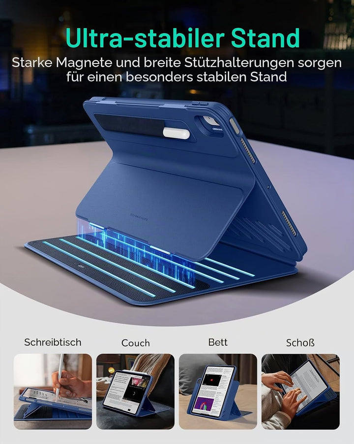 ESR Hülle für iPad Air 11 Zoll M4/M3/M2, iPad Air 8/7/6/5/4 (2026/2025/2024/2022/2020), drehbare Hül