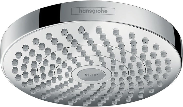 hansgrohe Croma Select S 180 Duschkopf, Kopfbrause mit 2 Strahlarten, Chrom 2 Strahlarten Chrom, 2 S