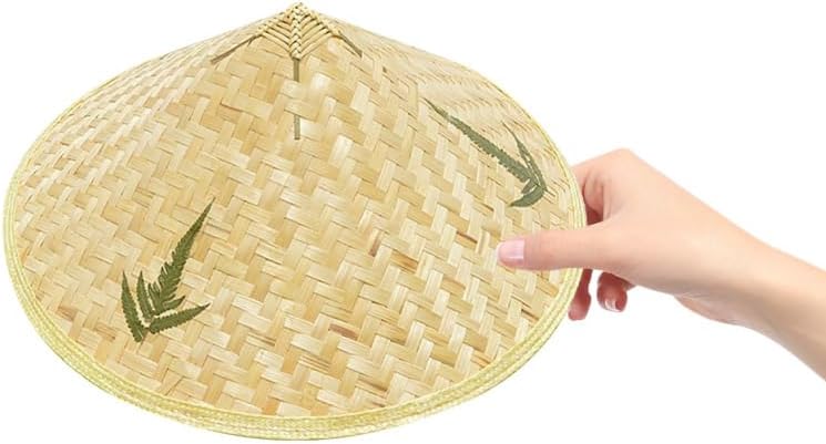 Tomaibaby Chinesische Stroh Hut Orientalischen Headwear: 2Pcs Asiatischen Kuli Japanischen Hut DIY V