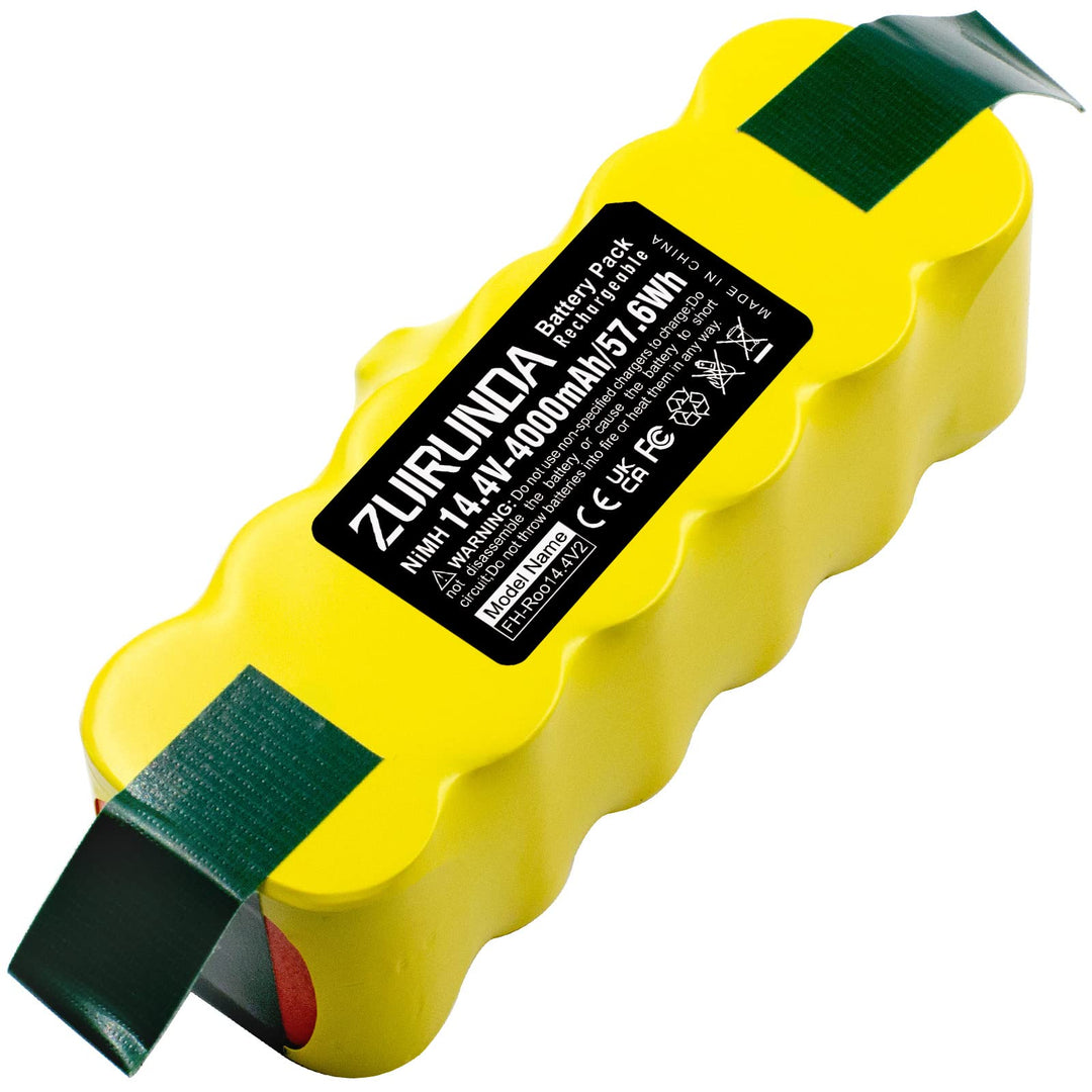 14,4V 4000mAh/4Ah NI-MH Akku Ersatz für iRobot Roomba 500 600 700 800 Serie Ersatzakku Passt R3 irob
