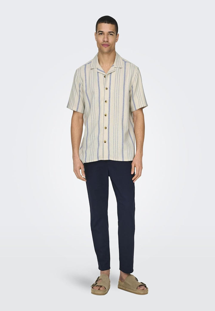 ONLY &amp; SONS Male Jogginghose Verjüngt Mid Rise Hose XL Dark Navy, XL Dark Navy