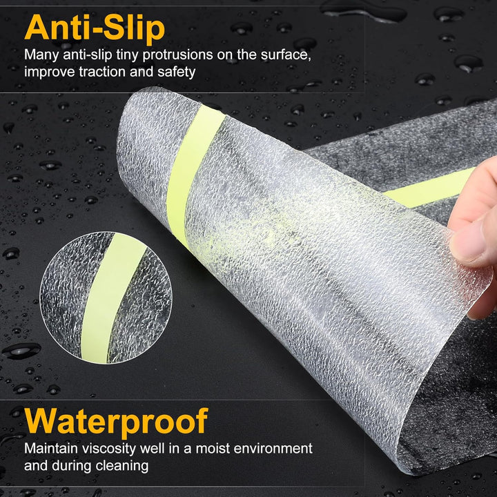 OQingluan Antirutsch Klebeband Leuchtet im Dunkeln 15cm*10m, Antirutsch Treppenstufen Transparent, R
