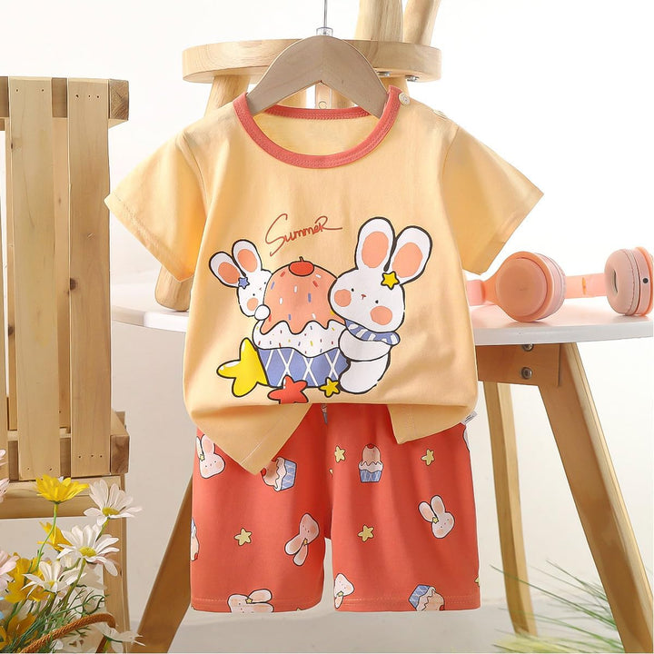 Baby Mädchen 3er Set Kurzarm Shorts T-Shirts Halbarm,6er Pack （Mit/Ohne Schulterschnalle） 6-18 Monat