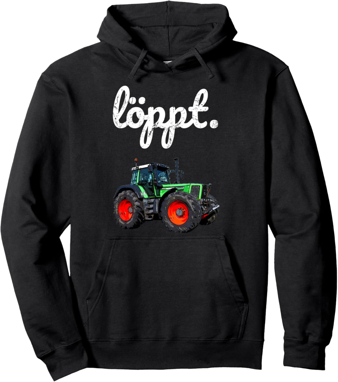 Landwirt Löppt Bauer plattdeutsch Trecker Norddeutschland Pullover Hoodie