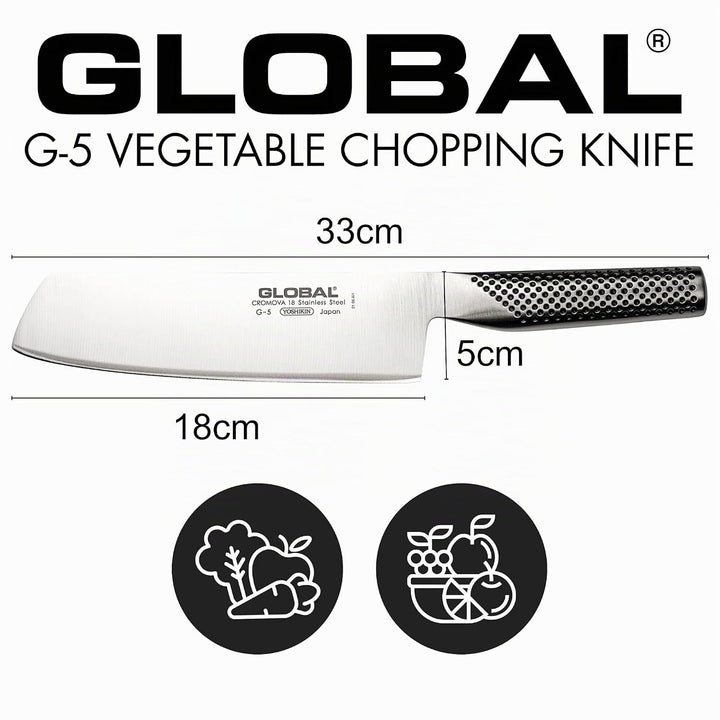 Global G-5 Edelstahl G5 Gemüse Chopper, 18cm Länge,