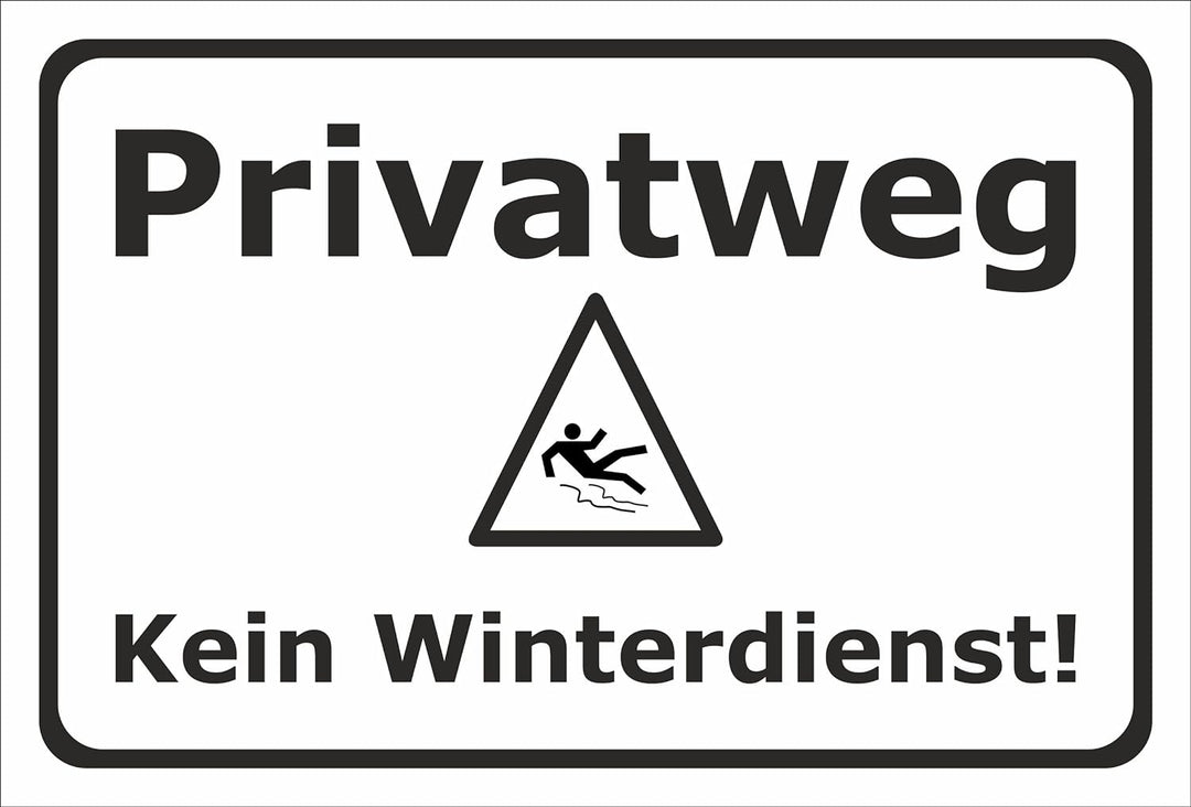 Melis Folienwerkstatt Schild Privatweg - 60x40cm - Bohrlöcher - 3mm Aluverbund – 20 VAR S00018-005-A