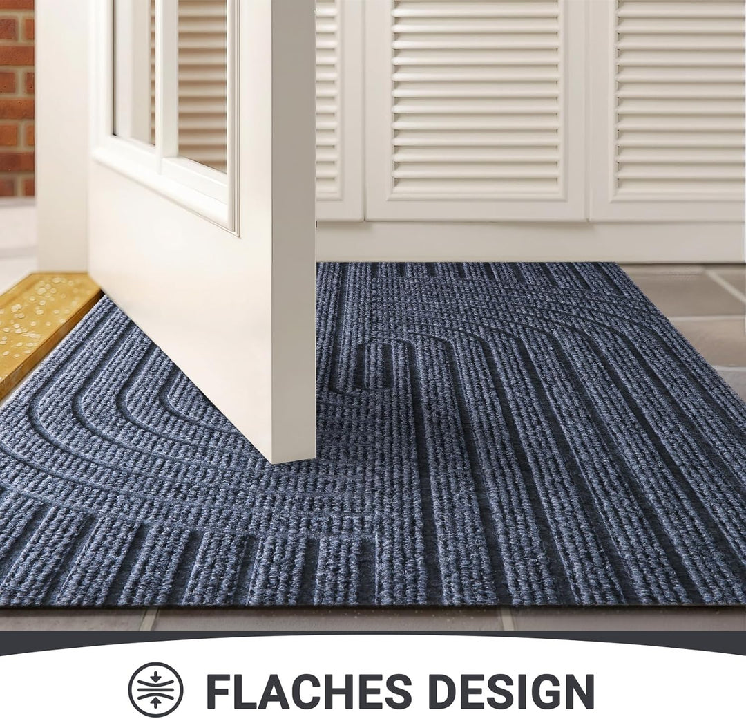 Fussmatte 60x90cm, rutschfeste Maschinenwaschbare Schmutzfangmatte, Teppich Wohnzimmer Innen und Aus