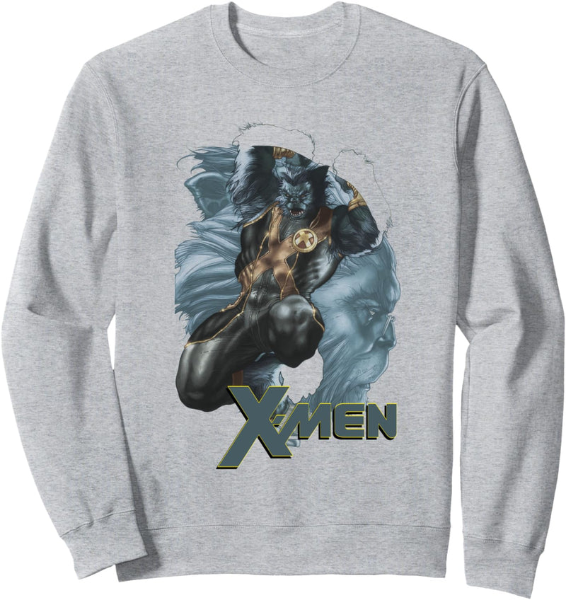 Marvel X-Men The Beast Double Exposed Mutant Sweatshirt