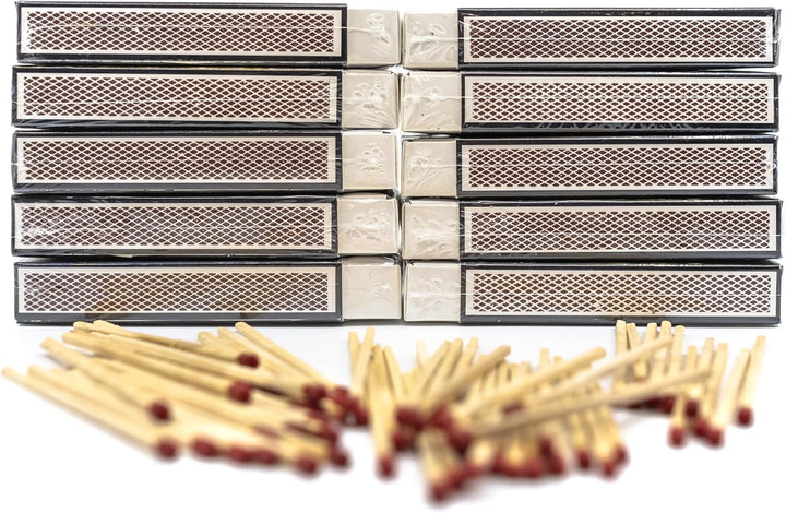24x 55 Stück Kaminhölzer Extra Lang ca 10 cm + 1 Bildmagnet! Kaminstreichhölzer Kohleanzünder Grilla