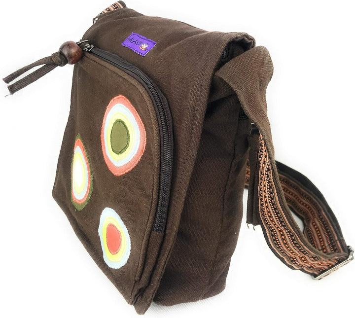 Macha Stofftasche mit Stickerei. Baumwoll-Schultertasche für Damen, indischer Stil, bunt, Rabat Boho