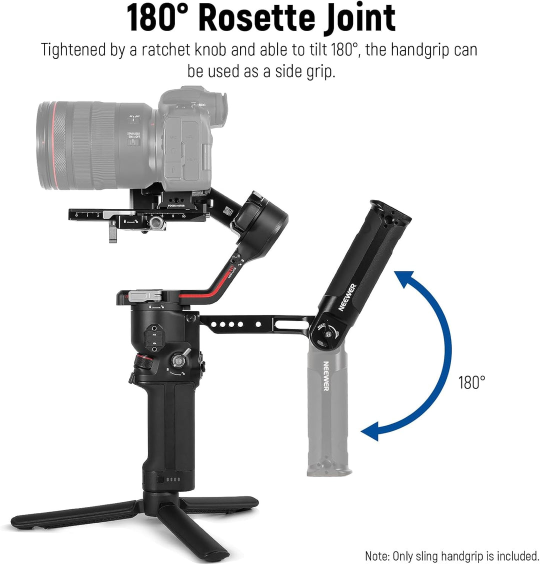 NEEWER Verstellbarer Sling Griff Kompatibel mit DJI Ronin RS3 Mini RS 3 Pro RS 2 RSC 2 Gimbal Stabil
