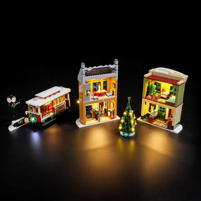 LIGHTAILING Licht-Set Für Lego- 10308 Weihnachtlich-geschmückte-Hauptstrasse - Led-Beleuchtungsset K
