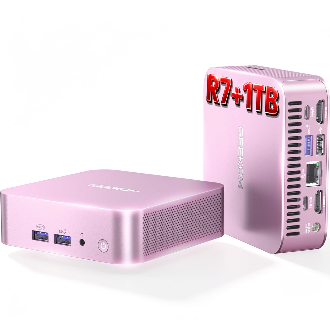 GEEKOM Mini PC A6 Aurora Edition mit AMD Ryzen 7 6800 | Der weltweit einzige europäische Hardware-Aw