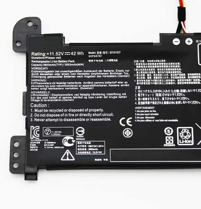 AKKEE B31N1637 C31N1637 Laptop Akku für ASUS VivoBook X510 X510UA X510UF X510UQ X510UAR X510UN S15 S