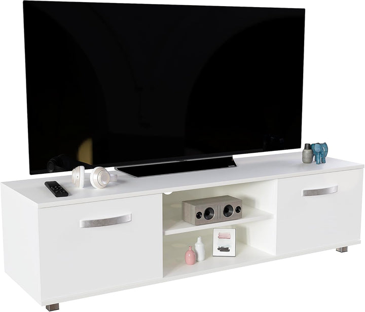 Vida Designs Cosmo TV-Schrank mit 2 Türen, modern, glänzend, matt, MDF, Wohnzimmerschrank, Media-Stä
