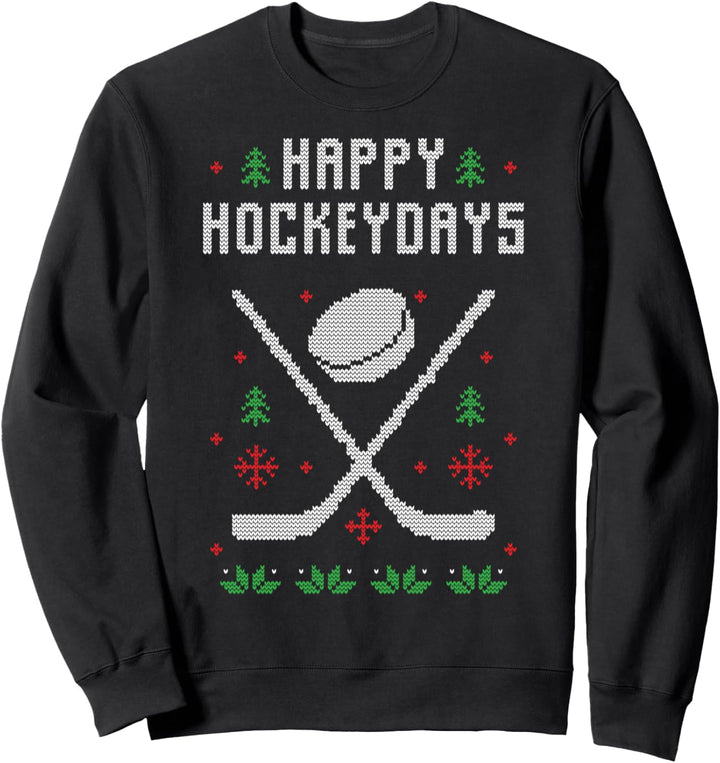 Ugly Christmas Sweater Eishockey Hockey Weihnachten Geschenk Sweatshirt
