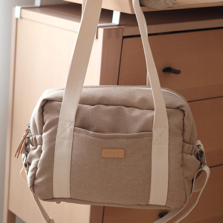 BÉABA, Wickeltasche Für Baby, mehrere Fächer, 10 Taschen, Trolley-Gleitverschluss, Schultergurt, iso