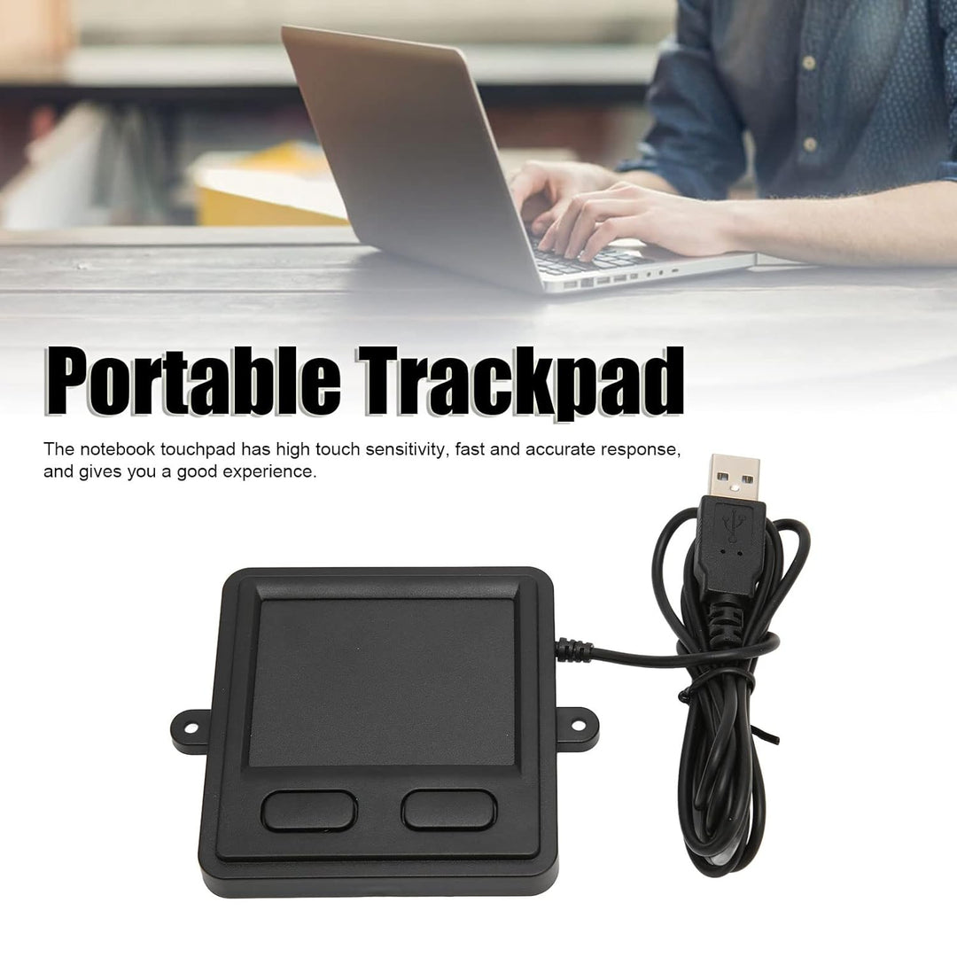 Denash USB-Touchpad, Kabelgebundenes Touchpad, Schwarz, Kompakt, Tragbar, Multifunktional, Touchpad-
