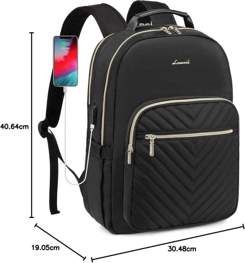 LOVEVOOK Laptop Rucksack Damen, 14 Zoll Laptoptasche Rucksack Wasserdicht Schulrucksack Mädchen Teen