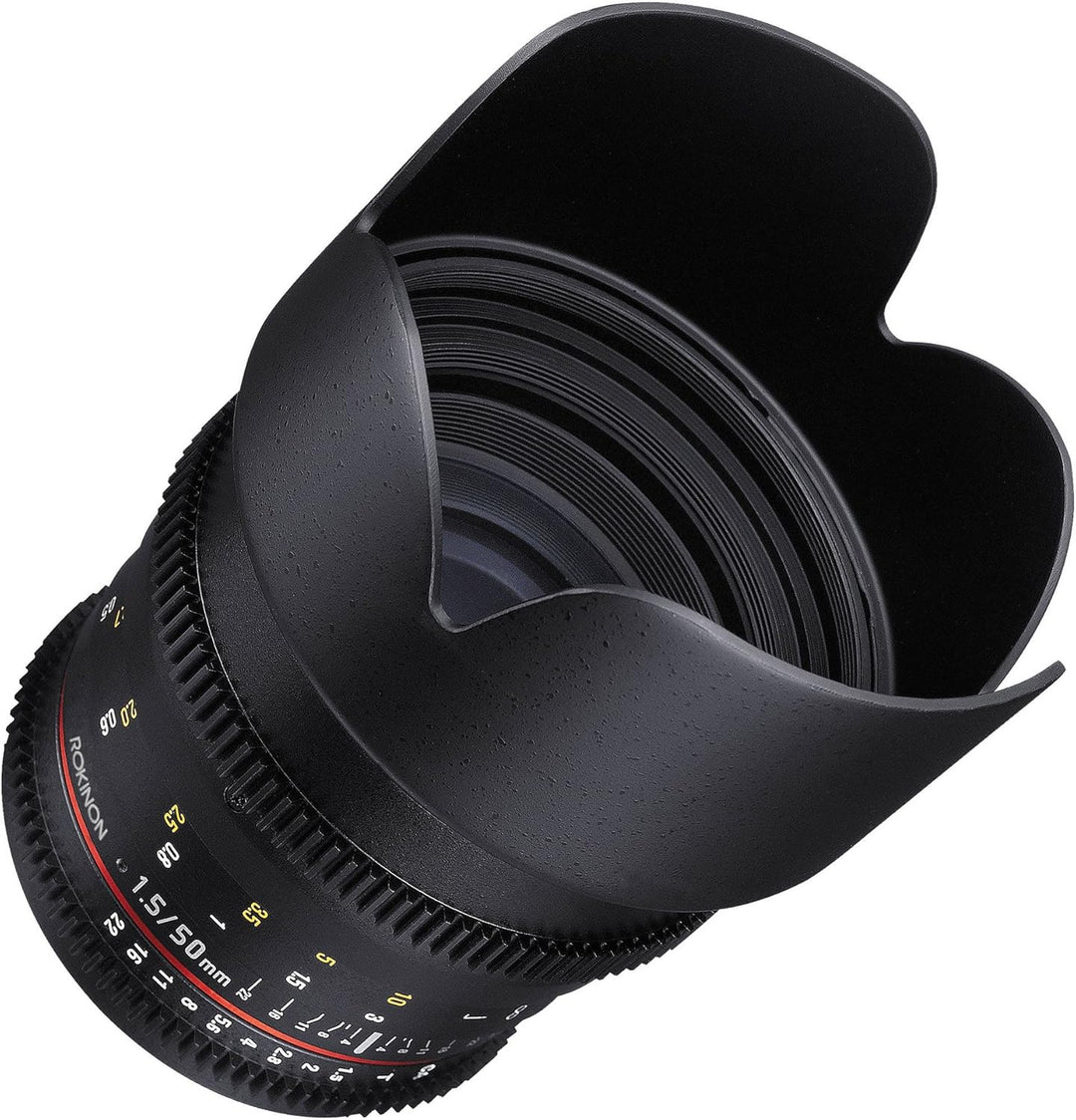 Rokinon DS50M-NEX Cine DS 50mm T1.5 AS IF UMC Vollbild-Cine Weitwinkelobjektiv für Sony E-Mount Kame