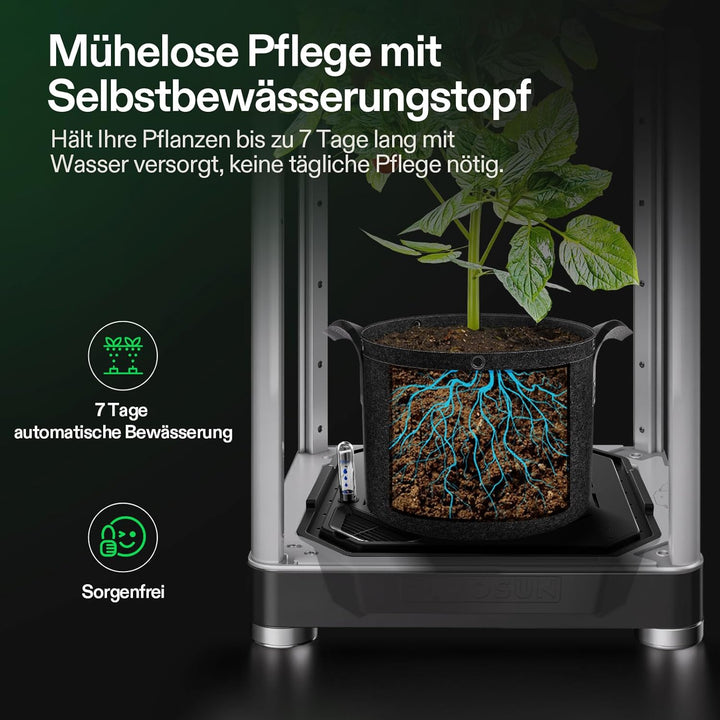 VGrow All-in-One Smart Grow Box, Professionelles System mit Samsung LM301H EVO Grow Light, Fortschri