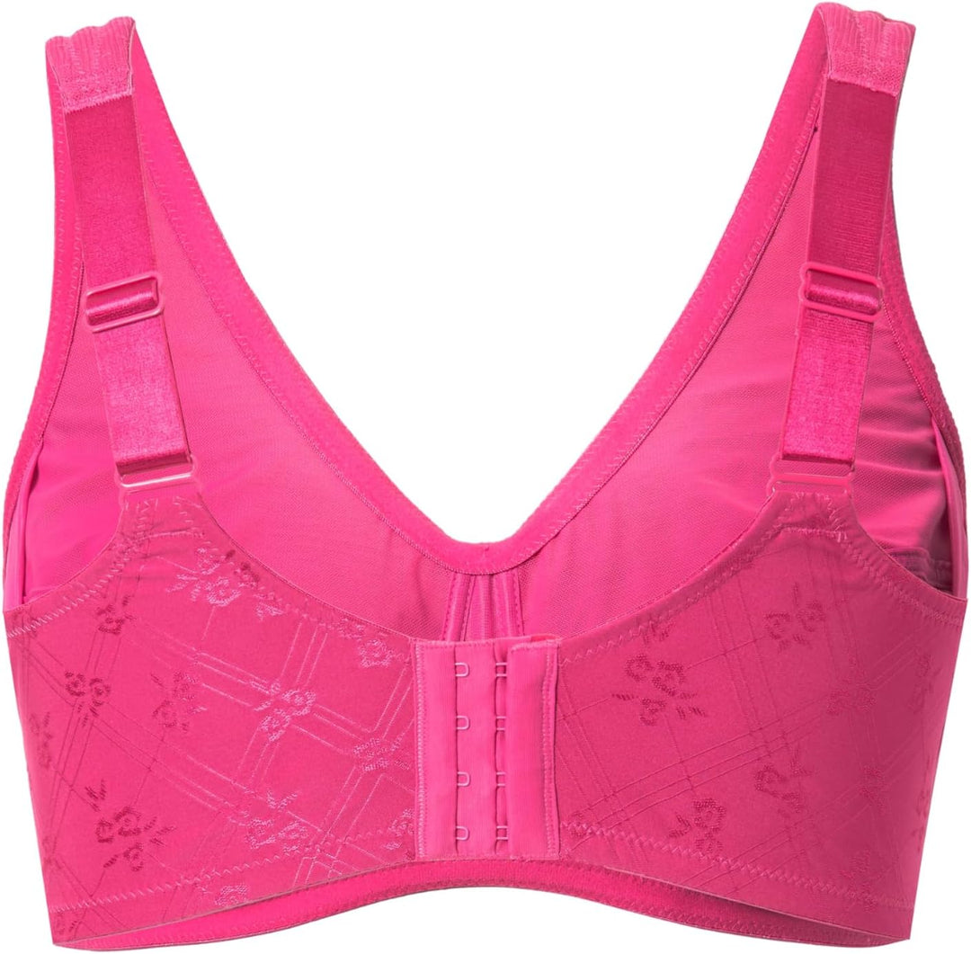 Ulla Popken Damen grosse Grössen Übergrössen Plus Size Entlastungs-BH, ohne Bügel, Spitze, Cup C - G