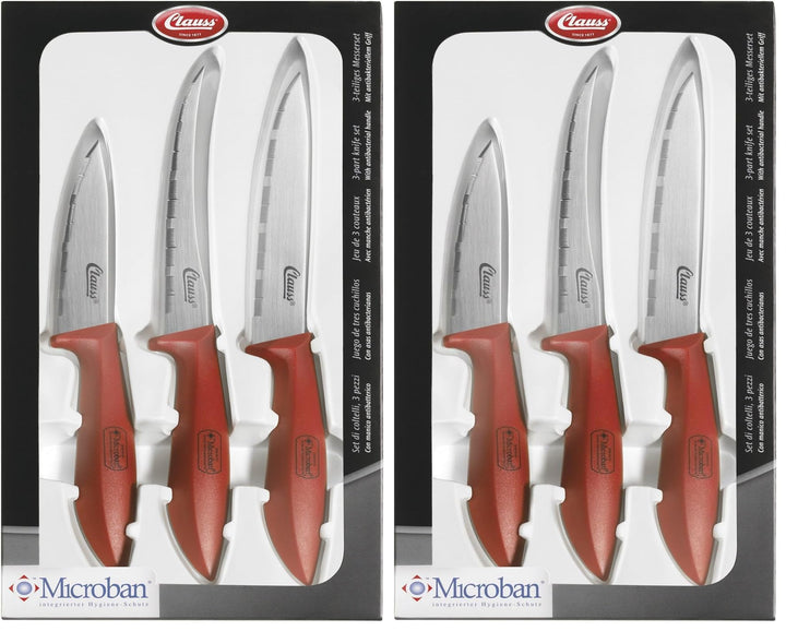 Clauss Messer Set, Grau (Packung mit 2) 14.5x28x27.5 cm (Packung mit 2), 14.5x28x27.5 cm (Packung mi