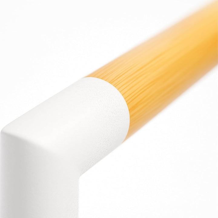 Relaxdays Handtuchständer, HxBxT: 75 x 38,5 x 18 cm, Metall, Bambus, 3 Stangen, Handtuchhalter stehe