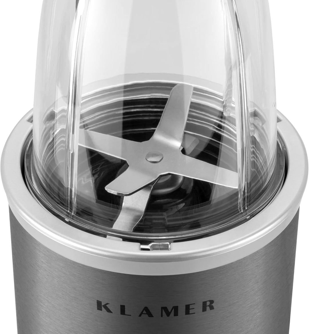 KLAMER Bullet Mixer 1000 Watt, Smoothie Maker, elektrischer Shake Mixer mit 2 Mixbehältern, 2 Klinge