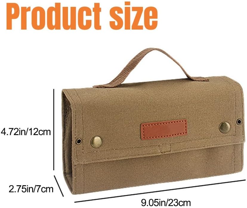 ACEXIER Outdoor Camping Tragbare Picknick Grill Gewürz Flasche Aufbewahrungstasche (Tan), Tan
