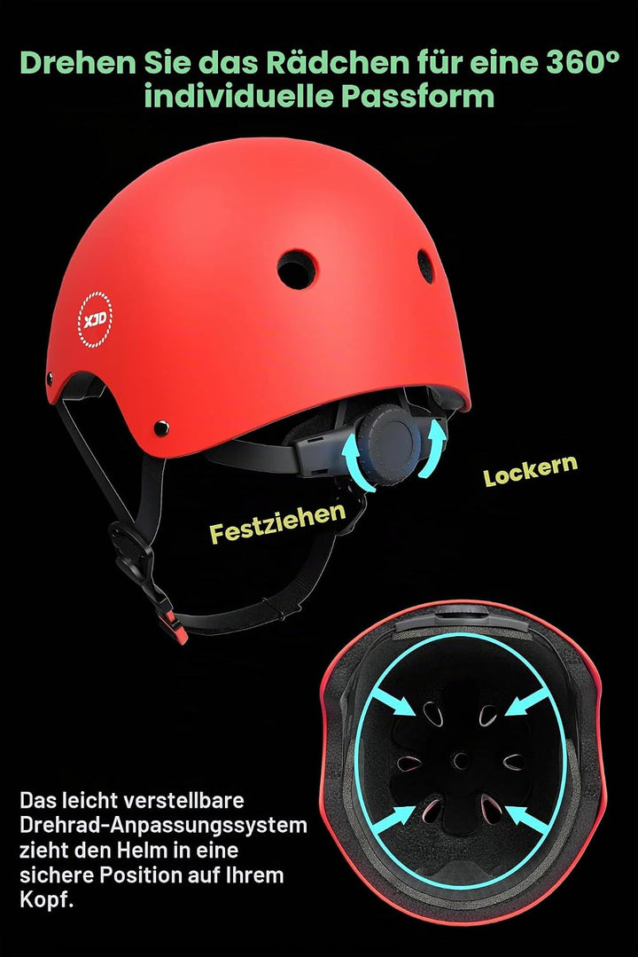 XJD Kinder Jugend Fahrradhelm Klassiker Kinderhelm CE-Zertifizierung für Multisport Fahrrad Klettern