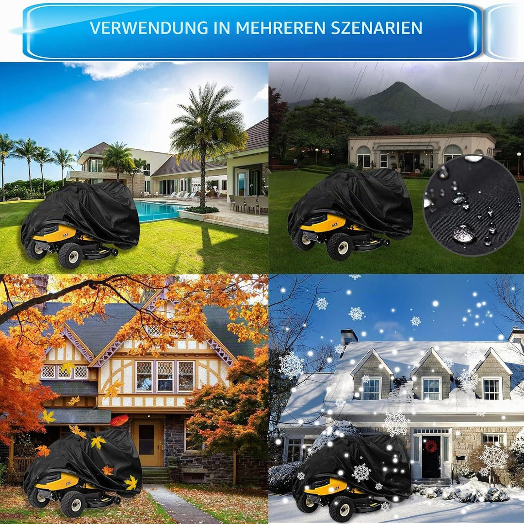Abdeckplane rasentraktor, Rasentraktor abdeckplane, Rasenmäher abdeckung, 420D winddichte, Regendich