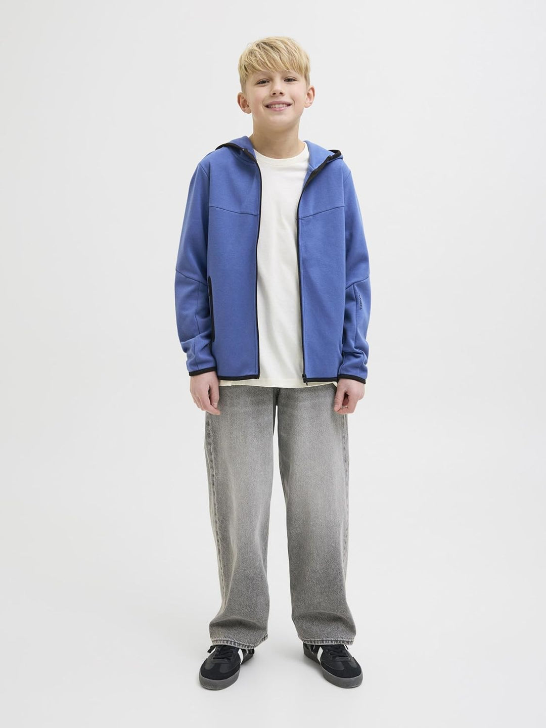 JACK & JONES Boy Kapuzenjacke Einfarbig Kapuzenjacke Junior 152 Beaucoup Blue, 152 Beaucoup Blue